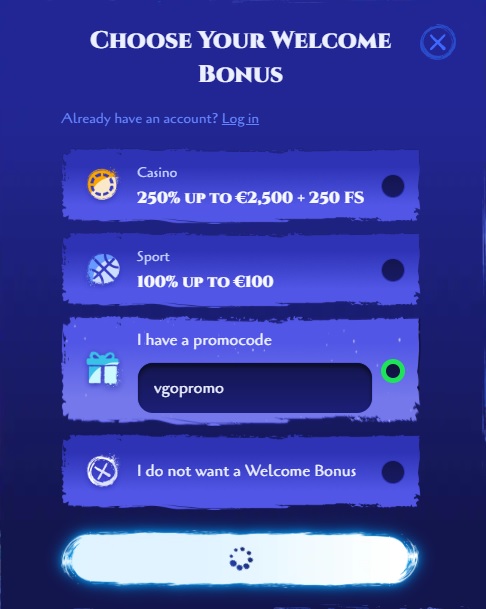 Jak użyć kodu promocyjnego Spinight (VGOPROMO)